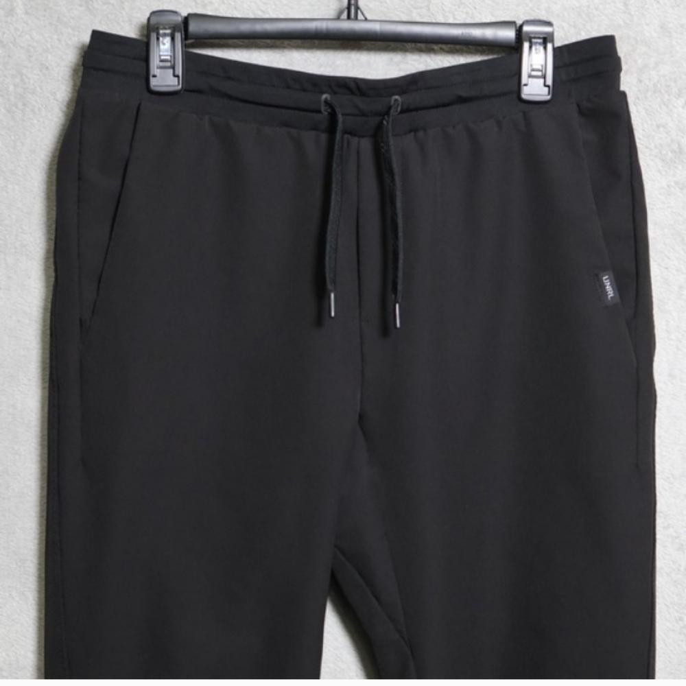 Men’s UNRL Performance Pants Black Size Small Tapered Leg Elastic Waist